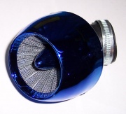 Фильтр нулевого сопротивления 42 мм синий